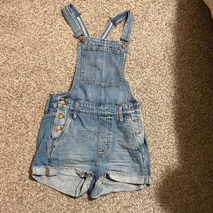 Madewell Blue Denim Overalls